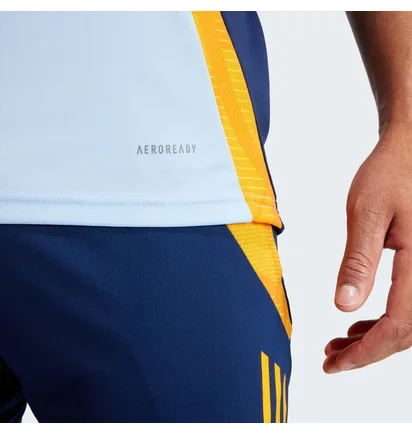 Футболка мужская Adidas Real Madrid Tiro 24 Competition Training Light Blue/Yellow IT5125