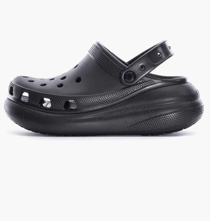 Тапочки женские CROCS Classic Crush Clog Black 207521-001
