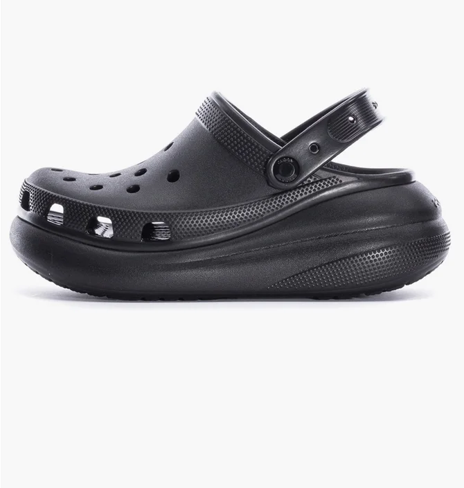 Тапочки женские CROCS Classic Crush Clog Black 207521-001