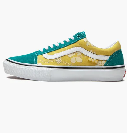 Кеды унисекс Vans Skate Old Skool Turquoise/Yellow VN0A5FCB3LA
