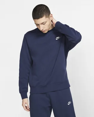 Свитшот мужской Nike M NSW CLUB CRW BB Blue BV2662-410