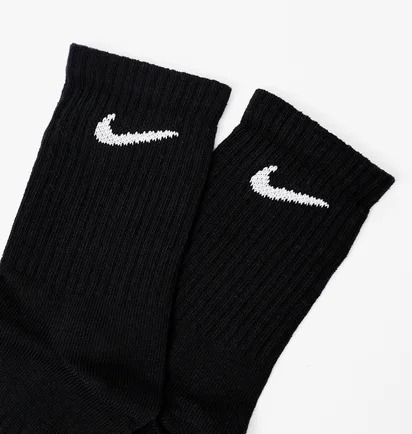 Шкарпетки унісекс Nike U EVERYDAY LTWT CREW (3 пари, неутеплені) Black SX7676-010