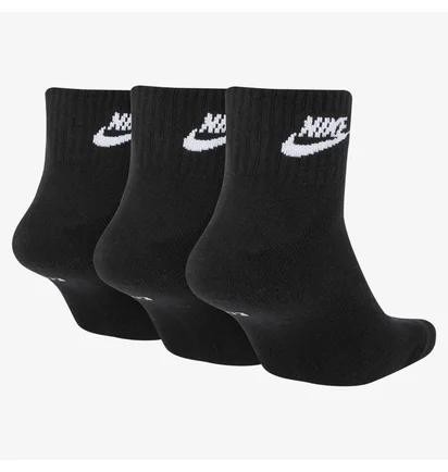 Носки унисекс Nike U Nsw Evry Essential Ankle Black (3 пары) SK0110-010