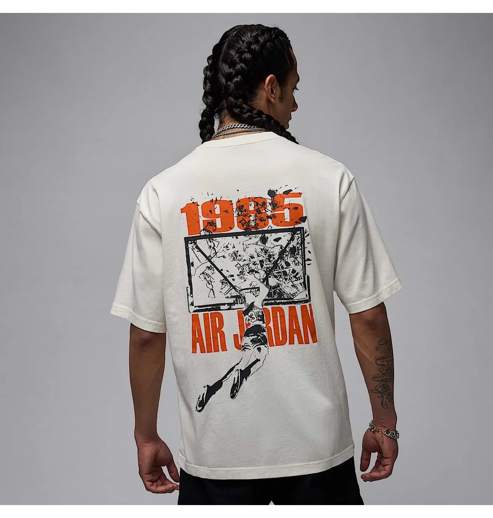 ᐉ Футболка мужская Air Jordan Brk Svv Ovsz Gfx Ss Crew White