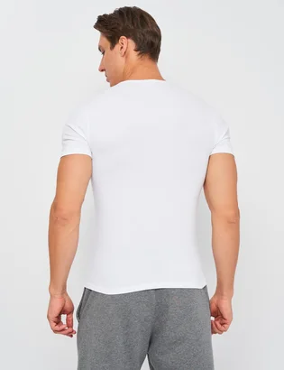 Футболка чоловіча Kappa Mezza Manica Girocollo White K1304-BIANCO