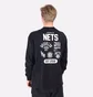 Лонгслів чоловічий Nike Nba Brooklyn Nets Courtside Black DA5887-010