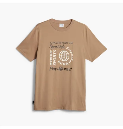 Футболка мужская Puma LegacyS Graphic Tee Brown 622735-85