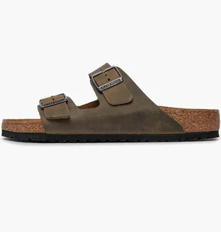 Тапочки жіночі BIRKENSTOCK Arizona Oiled Leather Faded Khaki Olive 1027022