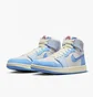 Кросівки жіночі Air Jordan 1 Zoom Cmft Light Blue/Beige Dv1305-004