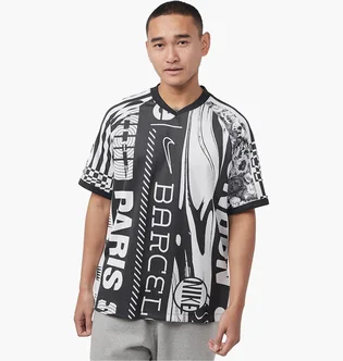 Футболка мужская Nike Dri-Fit Football Jersey White/Black FN2393-010