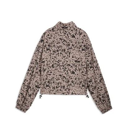 Олімпійка жіноча Puma Ess Animal Print Half-Zip Brown/Black 692465-88