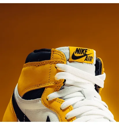 Кроссовки мужские Air Jordan 1 Retro High Og White/Yellow DZ5485-701