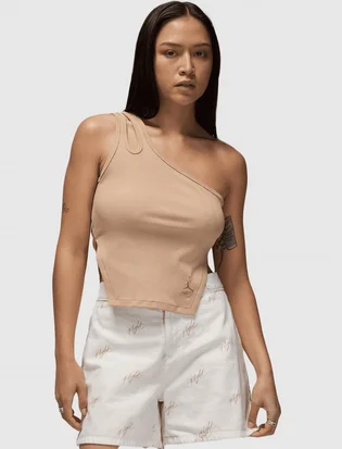 Майка женская Air Jordan Asymmetrical Rib Tank Beige FN5798-244
