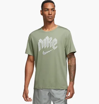 Футболка мужская Nike Df Run Dvn Miler Ss Green DX0839-386
