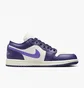 Кросівки жіночі Air Jordan 1 Low WomenS Shoes White/Violet DC0774-502