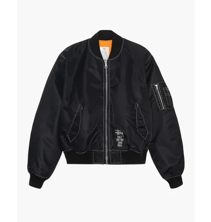 Куртка мужская Stussy Built Reversible Bomber Jacket Black 115743-0001