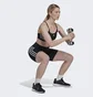 Шорты женские Adidas Training Essentials 3-Stripes High-Waisted Short Leggings Black HK9964