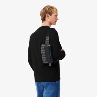 Сумка чоловіча Lacoste Blend Satchel Black/Grey NH4004LX