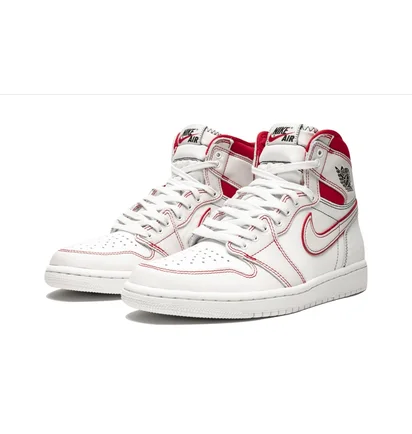 Кроссовки мужские Air Jordan 1 Retro High Og White 555088-160
