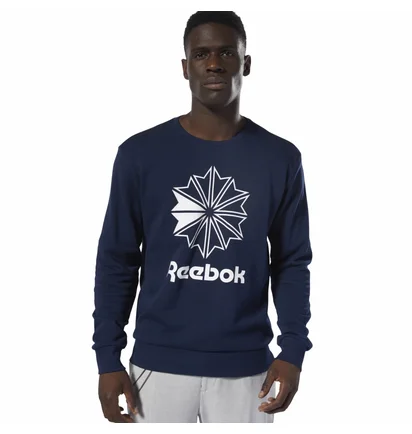 Свитшот мужской Reebok Classic Big Iconic Crewneck Sweatshirt Blue DT8121