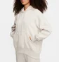Худи женское Nike Nsw Phnx Flc Os Logo Hdy Beige FQ7042-104
