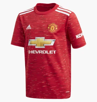 Футболка детская Adidas Mufc H Jsy Y Red FM4292