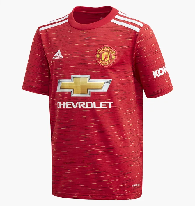 Футболка детская Adidas Mufc H Jsy Y Red FM4292