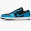 Кросівки чоловічі Air Jordan 1 Low Black/Blue 553558-410
