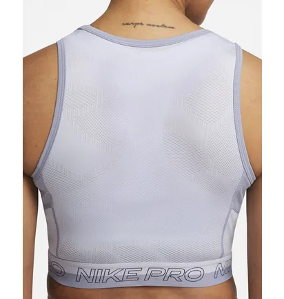 Топ жіночий Nike Pro Dri-Fit Crop Tank Light Blue DX0061-519