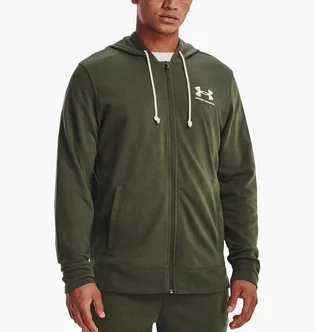 Толстовка чоловіча Under Armour Rival Terry Lc Fz Green 1370409-390