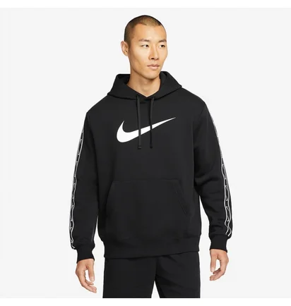 Худи мужское Nike Sportswear Repeat Pullover Fleece Hoodie Black Dx2028-010