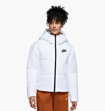 Пуховик жіночий Nike W Nsw Tf Rpl Classic Tape Jkt White DJ6997-100