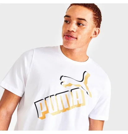 Футболка чоловіча Puma Essentials+ Big Metallic Logo T-Shirt White 849866-02