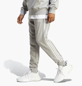 Штаны мужские Adidas Essentials French Terry Tapered Cuff 3-Stripes Pants Grey Ic9407