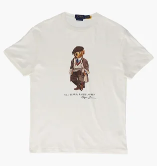 Футболка мужская Polo Ralph Lauren Bear White 710980310001