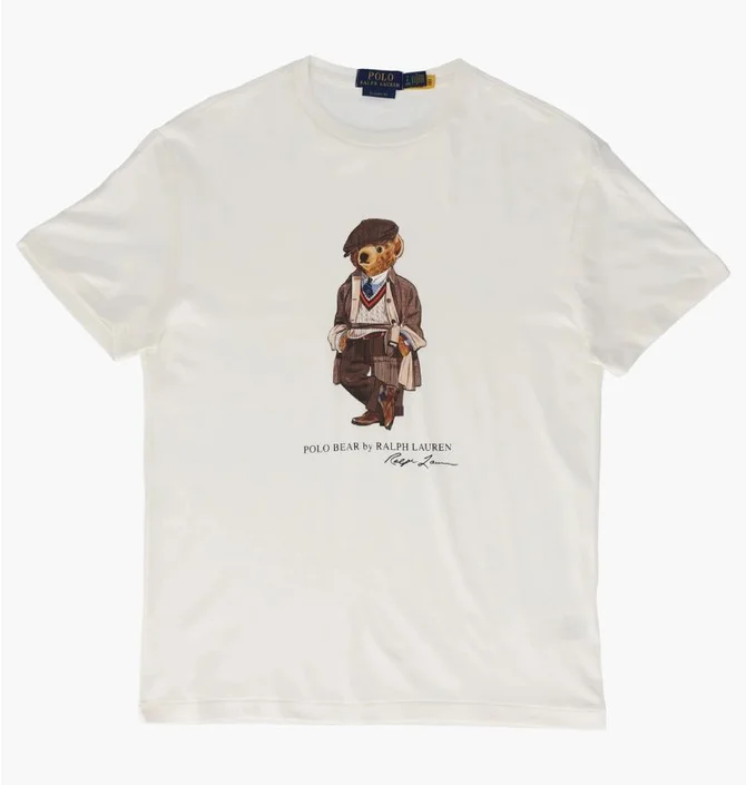 Футболка мужская Polo Ralph Lauren Bear White 710980310001