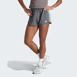 Шорти жіночі Adidas Pacer Training 3-Stripes Woven High-Rise Shorts Grey IS2173