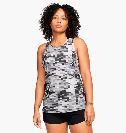 Майка женская Nike Crew Neck Athlete Dri-Fit Camo/Grey DX7898-010