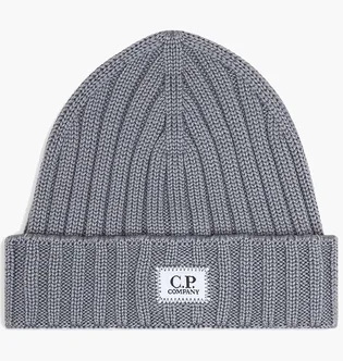 Шапка унисекс C.P. Company Extra Fine Merino Wool Beanie Grey 17CMAC120A-00509AA