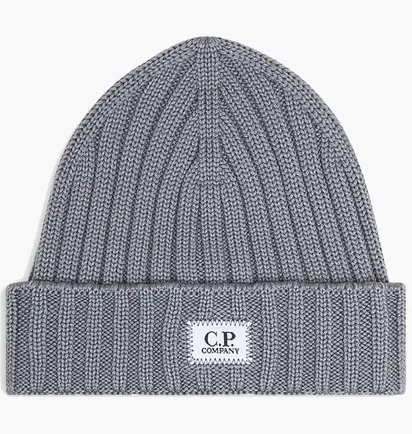 Шапка унисекс C.P. Company Extra Fine Merino Wool Beanie Grey 17CMAC120A-00509AA