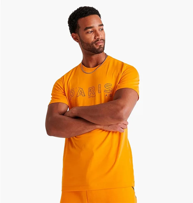 Футболка мужская Air Jordan Paris Saint-Germain Alternate T-Shirt Orange Dv0634-705