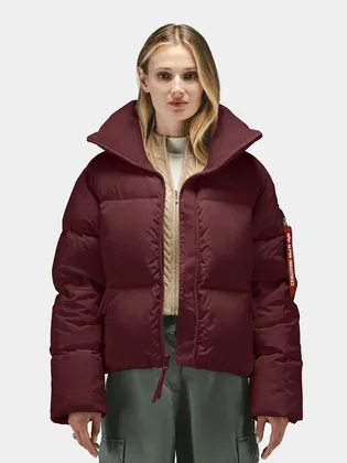 Пуховик мужской Alpha Industries Sierra Short Puffer Bordo WJS55504C1-621