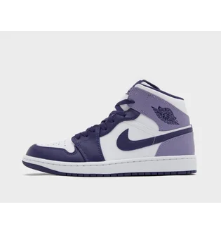 Кроссовки детские Air Jordan Air 1 Mid White/Violet DQ8423-515