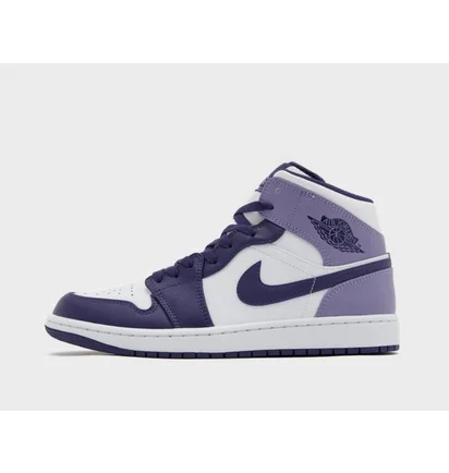 Кроссовки детские Air Jordan Air 1 Mid White/Violet DQ8423-515