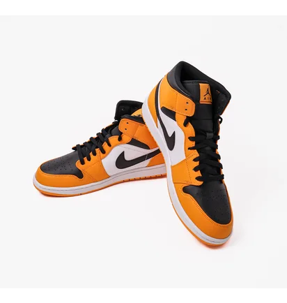 Кроссовки мужские Nike Air Jordan 1 Mid Yellow/White 554724-701