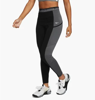 Леггинсы женские Nike Pro Dri-Fit Training Tights Black/Grey DX0063-010