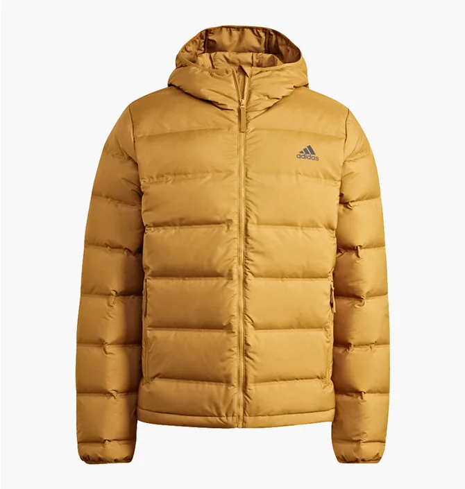 Куртка чоловіча Adidas Helionic Down Hooded Jacket Brown GU3953