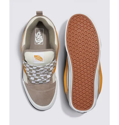 Кеды унисекс Vans Knu Skool Shoe Beige/Brown VN0009QC0BP