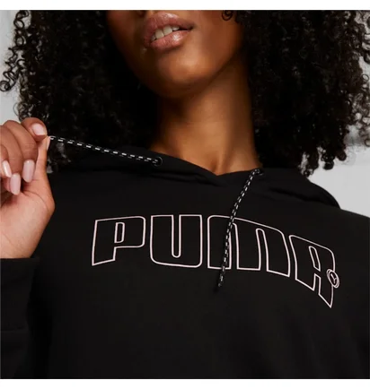 Худи женское Puma Rebel Terry Hoodie Black 671167-01