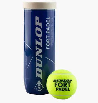 Мяч для большого тенниса Dunlop Fort Padel 3Pet Yellow 601555